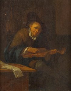 バイオリンを弾く男 作： Jacob Toorenvliet