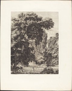 チボリのルポ橋の下 作： Jacob Wilhelm Mechau