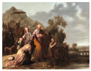 宦官の洗礼、1632年頃（パネルに油彩） 作： Jacob Willemsz de (c.1630 after 1675) Wet