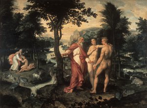 エデンの園、c1580 作： Jacob de Backer