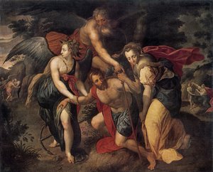 人類の三世、寓意、16世紀後半 作： Jacob de Backer