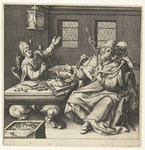 金秤と死 作： Jacob de Gheyn (II) (workshop of)