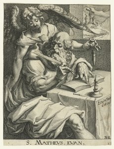 伝道者マテウス 四人の伝道者（シリーズタイトル） 作： Jacob de Gheyn (II) (workshop of)