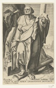 使徒ペテロ キリストと十二使徒と聖パウロ (シリーズタイトル) 作： Jacob de Gheyn (II)