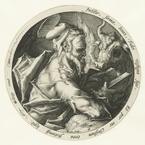 福音伝道者ルカ 四人の伝道者（シリーズタイトル） 作： Jacob de Gheyn (II)