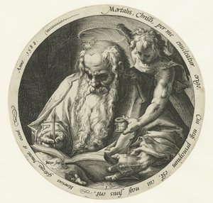 伝道者マテウス 四人の伝道者（シリーズタイトル） 作： Jacob de Gheyn (II)