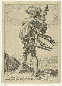 大佐 将校と兵士（シリーズタイトル） 作： Jacob de Gheyn (II)