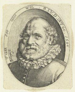 ポートレート・ルトガルト・ヤンス。 60歳で 作： Jacob de Gheyn (II)