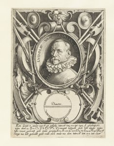 56歳のルドルフ・ファン・シーレンの肖像 作： Jacob de Gheyn (II)
