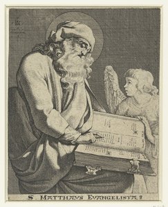 伝道者マテウス S. Matthaeus Evangelista (オブジェクトのタイトル) 作： Jacob de Gheyn (III)
