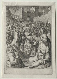 パッション・セット  十字架を背負うキリスト 作： Jacob de Gheyn II