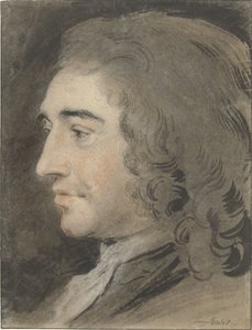 左の男性の肖像画 作： Jacob de Wit