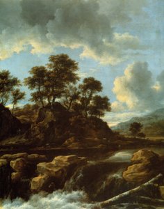 滝 作： Jacob van Ruisdael