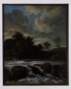 滝のある風景 作： Jacob van Ruisdael