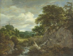 丘の上の教会 作： Jacob van Ruisdael