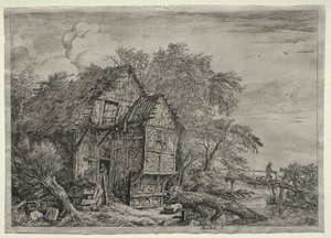 ザ リトル ブリッジ 作： Jacob van Ruisdael