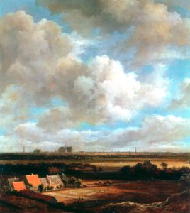 ハールレムの眺め、1670年 作： Jacob van Ruisdael