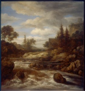 ウォーターフォール 作： Jacob van Ruisdael