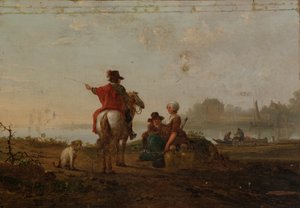 18世紀後半から19世紀初頭にかけてのオランダの風景と人物。 作： Jacob van Strij