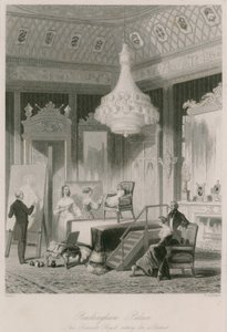 バッキンガム宮殿で肖像画のために座っているプリンセスロイヤル 作： Jacob van der Heyden