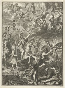 ウィリアム 3 世の軍隊が敵を打ち負かす 作： Jacobus Baptist