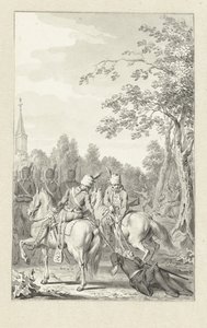プロイセンの軽騎兵によって虐待されたクルーワー 作： Jacobus Buys