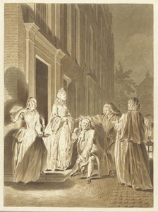 Lubbert Lubbertse、または高貴な農夫のシーン 作： Jacobus Buys