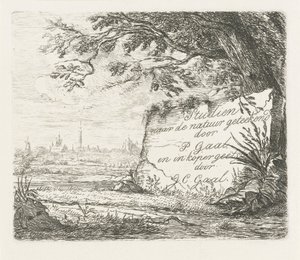 タイトルプリント: Studies after nature drawing 作： Jacobus Cornelis Gaal
