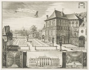 アントワープのルーベンスの家の眺め アントワープのヒルウェルエ家の眺め Parties de la maison Hilwerue Aanvers 1692 (オブジェクトのタイトル) 作： Jacobus Harrewijn