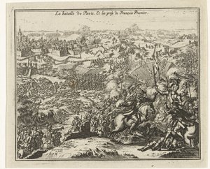 パヴィアの戦い フランス王フランソワ1世の捕虜 ラ・バタイユ・ド・パヴィ。 Et la Prize de François Priemier (オブジェクトのタイトル) 作： Jacobus Harrewijn