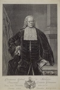 クリスチャンガブリエルシュローダー、1764年 作： Jacobus Houbraken