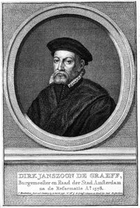 ダークヤンスーンデグラエフ、16世紀アムステルダム市長、18世紀 作： Jacobus Houbraken