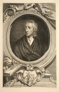 ジョンロックの肖像画、「イギリスの著名な人物の頭」のイラスト、パブ。ナップトン、ロンドン1742