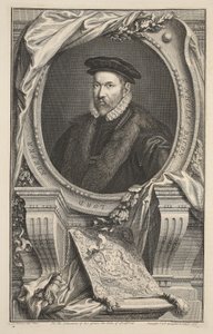 ニコラスベーコンの肖像画、「イギリスの著名な人物の頭」のイラスト、パブ。ナップトン、ロンドン1742 作： Jacobus Houbraken