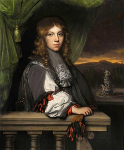 マテウス・ファン・デン・ブルックの肖像 - Peinture de Jacobus Leveck (1634-1675) - 1665 - キャンバスに油彩 - 89x71.5 - ドルドレヒト美術館 作： Jacobus Levecq