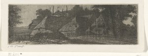 3 つの農場のある風景 作： Jacobus Ludovicus Cornet
