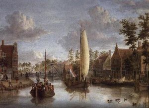 はしけの運河 作： Jacobus Storck