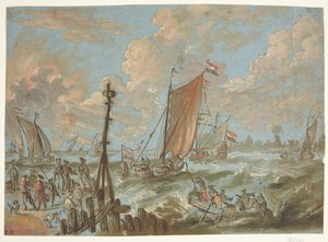 帆船のある港 作： Jacobus Storck