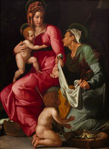 聖エリザベートと洗礼者ヨハネのいる聖母子像 1535年頃 作： Jacopino del Conte
