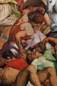 アレッサンドリアの聖カタリナの殉教、詳細 作： Jacopo (1510 92) Bassano