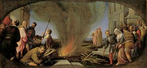ステークに導かれたタマル 作： Jacopo (1510 92) Bassano