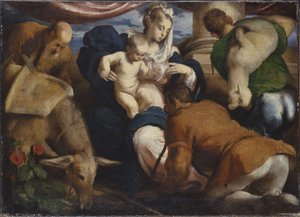 羊飼いの礼拝 作： Jacopo Bassano