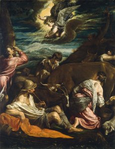 羊飼いへの告知 作： Jacopo Bassano