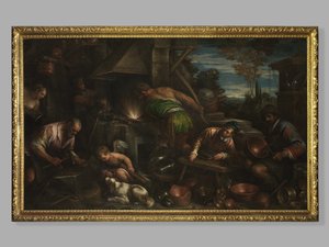 バルカンのフォージ、c.1580-84 作： Jacopo Bassano
