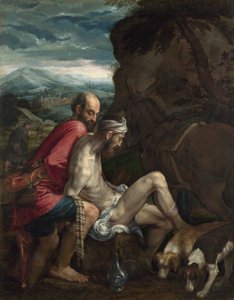 善きサマリア人、1550-70年頃 作： Jacopo Bassano