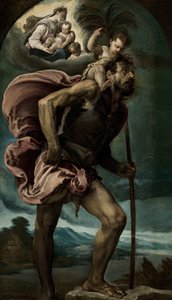 セントクリストファー、1559 作： Jacopo Bassano il vecchio