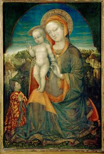 謙遜の聖母と慕われる幼子 レオネッロ作 ... 作： Jacopo Bellini