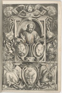 聖フランシスコの肖像口絵 作： Jacopo Ligozzi