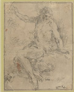 洗礼者ヨハネの着席 作： Jacopo Palma (il Giovane)