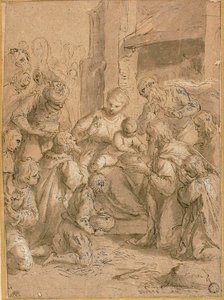 賢者の崇拝のための研究 作： Jacopo Palma il Giovane